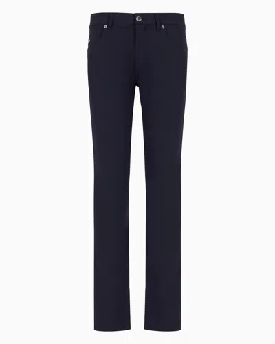 Emporio Armani Official Store J05 Regular-fit Denim Jeans In Navy Blue