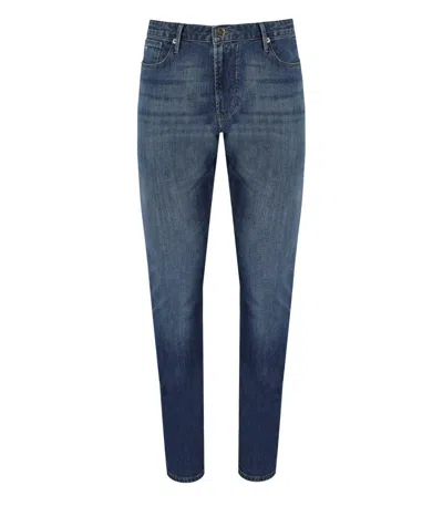Emporio Armani Jeans Slim Fit In Denim Blu In Mb002