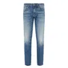Emporio Armani Jeans J06 Slim Fit In Denim Stretch Washed In Blue