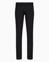 Emporio Armani J06 Slim-fit Stretch Twill Jeans In Black
