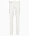 Emporio Armani J06 Slim-fit Stretch Twill Jeans In White