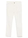 Emporio Armani Denim Cotton Jeans In White
