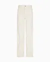 Emporio Armani J14 Regular-fit Garment-dyed Corduroy Trousers In Neutral