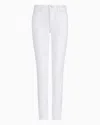 Emporio Armani J18 High-rise Skinny-leg Jeans In Comfort Bull In White