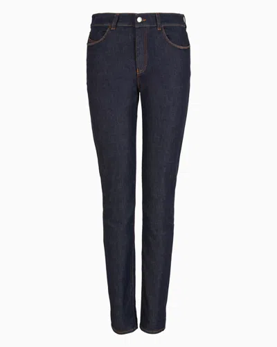 Emporio Armani J18 High-waist In Dark Blue