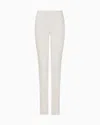 Emporio Armani J18 Mid-waist And Skinny Leg Trousers In A Garment-dyed Comfort Fabric In Grey