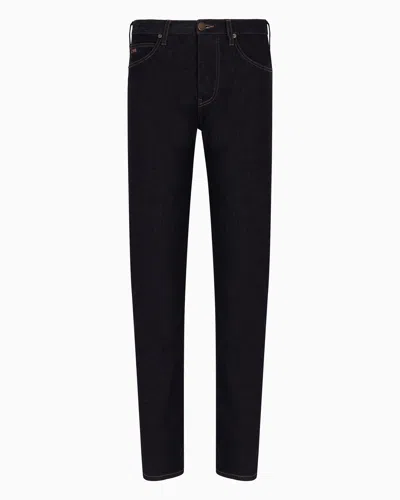 EMPORIO ARMANI J21 REGULAR-FIT JEANS IN WASHED 11.5 OZ COMFORT DENIM