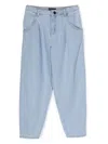 Emporio Armani J21 Tapered Jeans In Blue