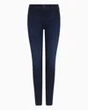 Emporio Armani J23 Low-waisted Super-skinny Leg Jeans In Stretch Denim In Blue