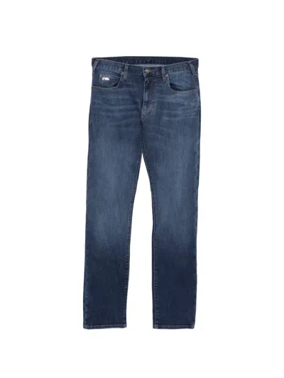 Emporio Armani Denim Cotton Jeans In Blue