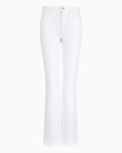 Emporio Armani Official Store Flared Jeans In White