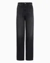 Emporio Armani Belt-loop Jeans In Black