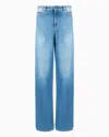 Emporio Armani J4b Mid-rise Straight-leg, Comfort-denim Jeans In Blue