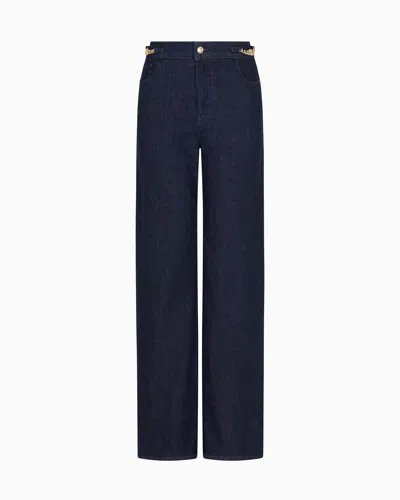Emporio Armani J4f Regular-fit, Stretch-denim Jeans In Blue