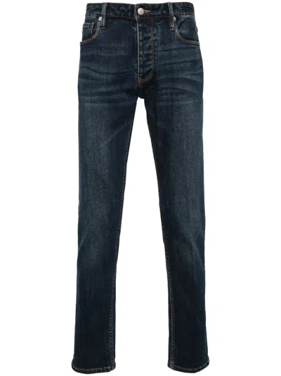 Emporio Armani J75 Low-rise Slim-fit Jeans In Blue