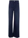 Emporio Armani J7e Logo Plaque Straight Leg Jeans In Navy Blue