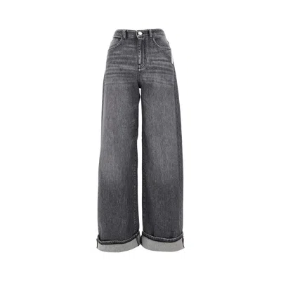 Emporio Armani 'j8b' Stretch Denim Pants In Black