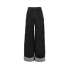 Emporio Armani 'j8g' Relaxed Fit Jeans In Black