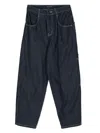 Emporio Armani J95 Tapered Jeans In 蓝色