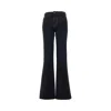 Emporio Armani 'j9d' Flared Jeans In Black