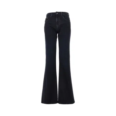 Emporio Armani 'j9d' Flared Jeans In Black