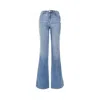 Emporio Armani Belt Loop Denim Trousers In Blue