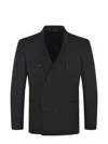 Emporio Armani Jacket Wool In Black