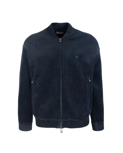 Emporio Armani Sweaters In Blue