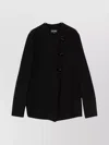 Emporio Armani Jacket Cotton Single-breasted Stand Collar In Black