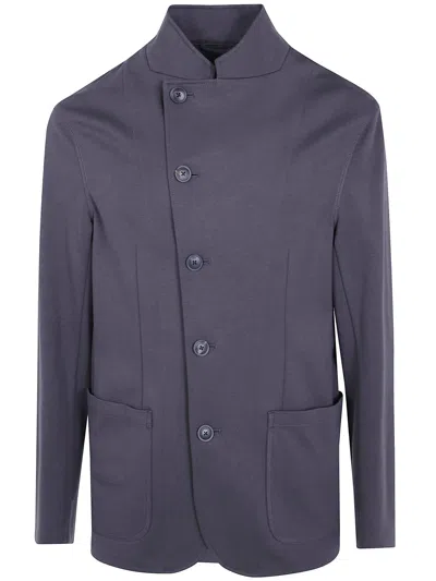 Emporio Armani Jacket Double Breasted Front Pocket Blazer In Red