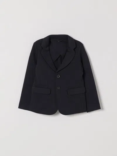 Emporio Armani Coat Kids  In Black