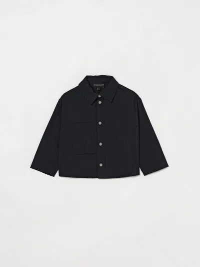 Emporio Armani Jacket  Kids Color Navy In Blue