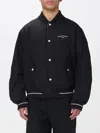 Emporio Armani Nylon Bomber With Logo Embroidery In Black
