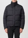 Emporio Armani Nylon Short Down Jacket In Black