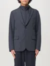 Emporio Armani Hybrid Zip-front Blazer In Blau 1