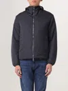 Emporio Armani Men's Allover Logo Blouson Jacket In Blau