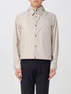 Emporio Armani Nylon Jacket With Adjustable Hem And Detachable Hood In Silber