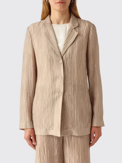 Emporio Armani Jacket  Woman Color Beige In Neutral