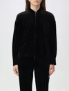 Emporio Armani Velvet Bomber Jacket In Schwarz 1