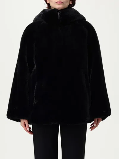 EMPORIO ARMANI FUR COATS EMPORIO ARMANI WOMAN COLOR BLACK,434735002