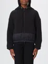 Emporio Armani Drawstring Hood Jacket In Black