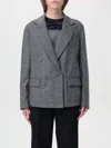 Emporio Armani Blazer  Woman Color Grey In Grau