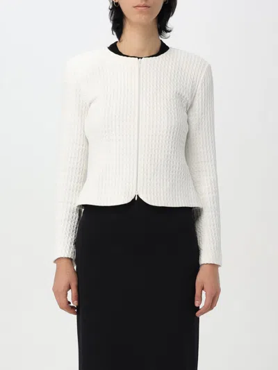 Emporio Armani Jacket  Woman Color White In Weiss