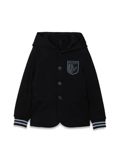 Emporio Armani Kids' Jacket With Logo In Blue