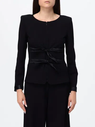 Emporio Armani Jacket Woman In Black