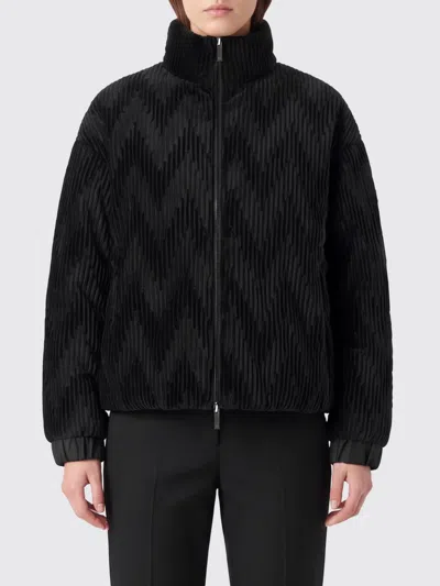 Emporio Armani Jacket Woman In Black