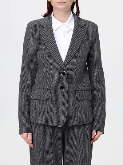 Emporio Armani Jacket Woman Color Black In Gray