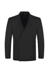 Emporio Armani Jacket Wool In Black