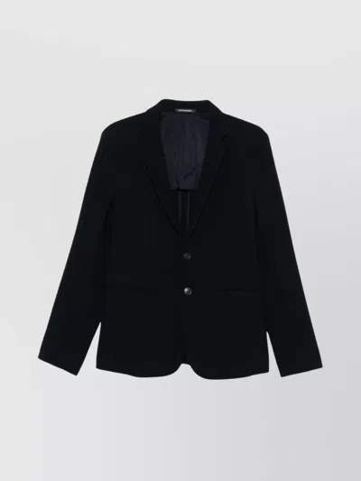 EMPORIO ARMANI JACKET WOOL TEXTURED CHEST POCKET