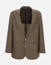 Emporio Armani Super 130's Wool Tobacco Blazer